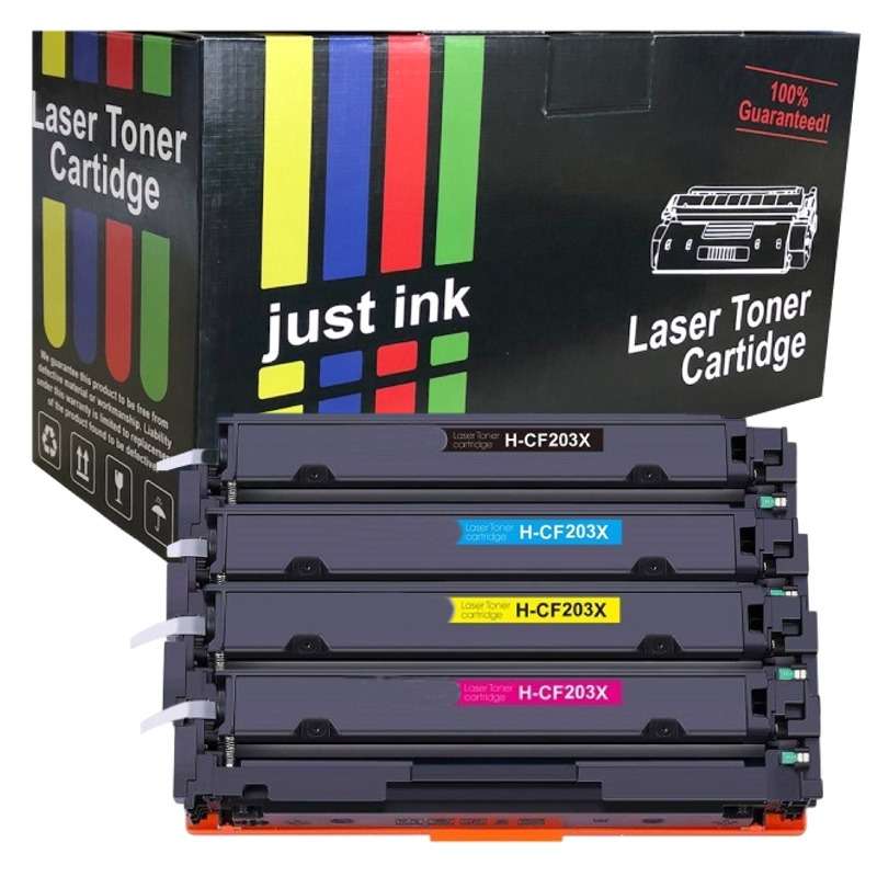 Compatible HP 203X (CF540X/CF541X/CF542X/CF543X) Toner Cartridge Multipack