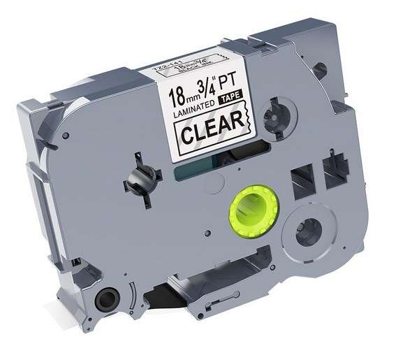 Compatible  TZ141 Label Tape Laminated (18mm) Black/Clear