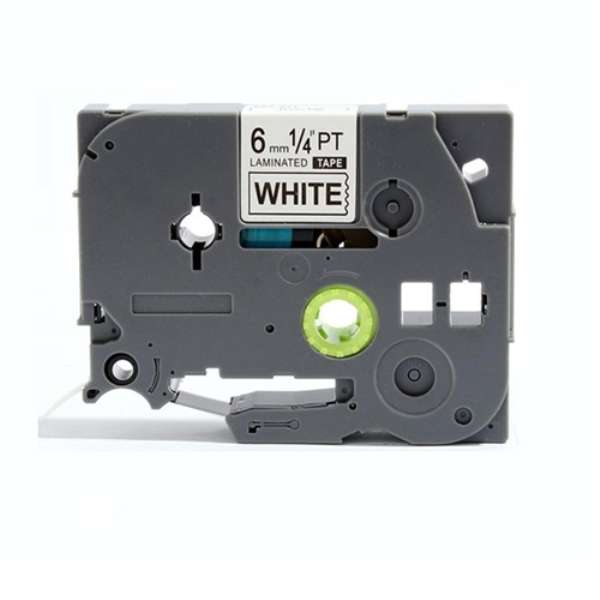 Compatible  TZ211 Label Tape Laminated (6mm) Black/White