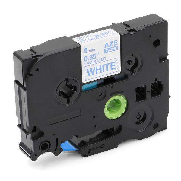 Compatible  TZ223 Label Tape Laminated (9mm) Blue/White