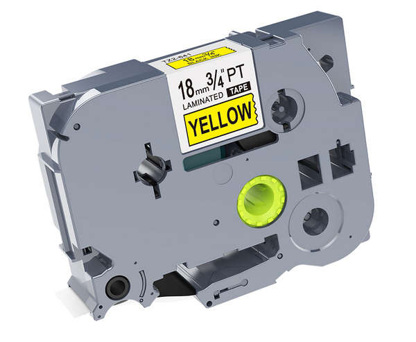Compatible  TZ641 Label Tape Laminated (18mm) Black/Yellow