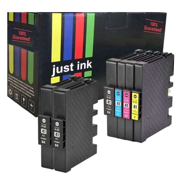 Compatible Ricoh 41XL (High Yield) Gel Ink Multipack + 2 Extra Black