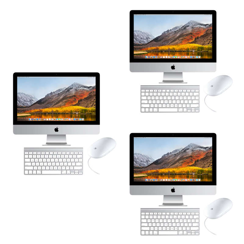 3x Apple 27-Inch, 2017 i5 iMac's | 3x Apple Wireless Keyboards | 3x Apple Wired Mice