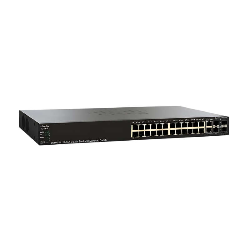 Cisco SG500-28MPP 28-port Gigabit Max PoE+ Stackable Managed Switch