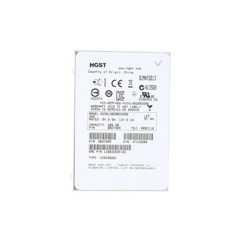 HGST 200GB 2.5 SAS HDD 0B27405  - FOR SERVERS ONLY