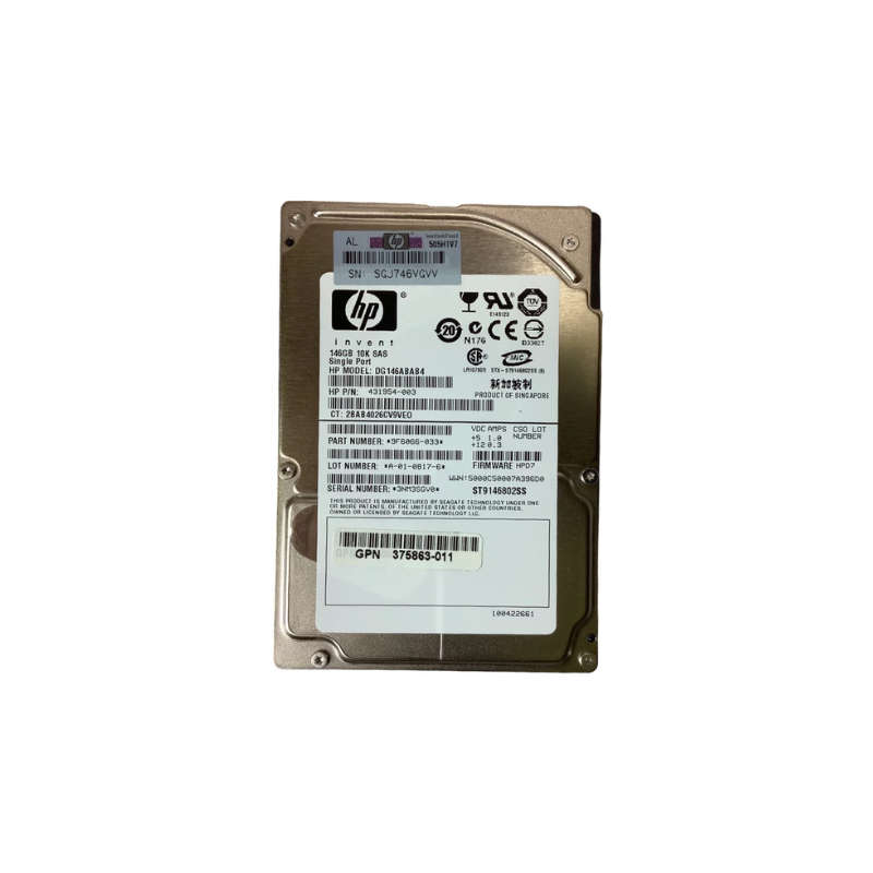 HP 146GB 2.5 SAS HDD 9F6066-033  - FOR SERVERS ONLY