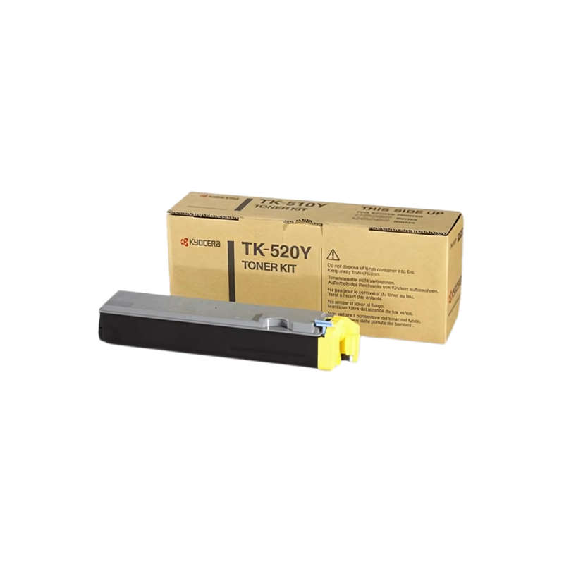 Kyocera TK-520Y Yellow Toner Kit (Opened, Unused)