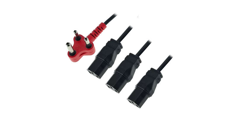 Triple Kettle Plug Power Cable