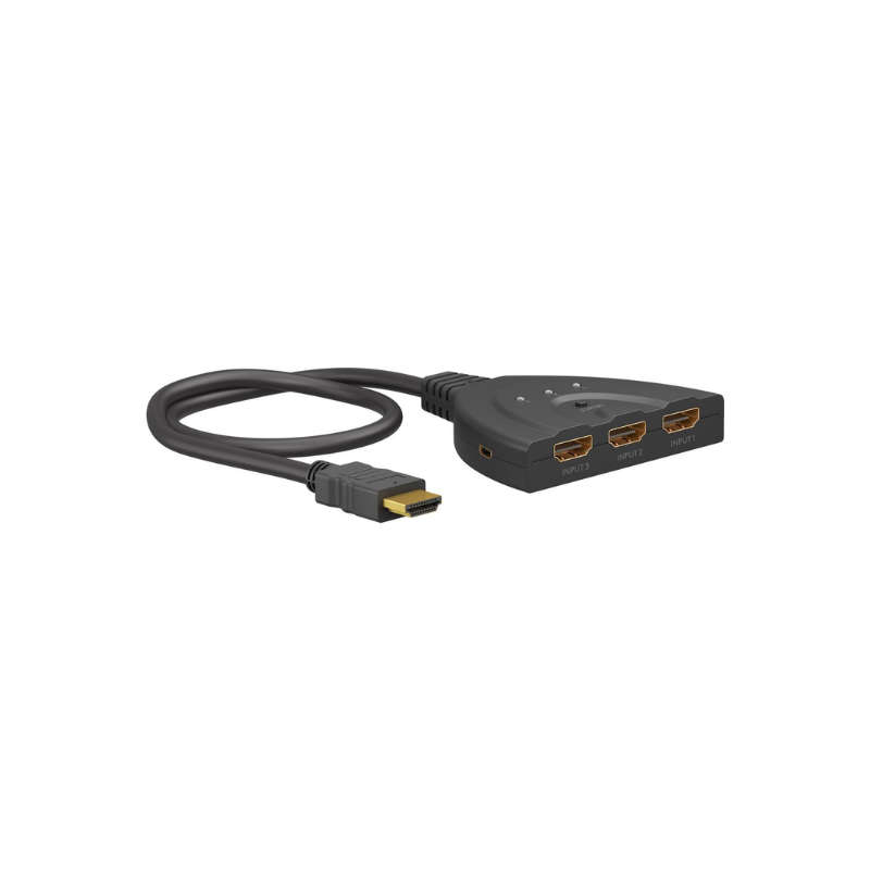 Goobay HDMI Switch 3 to 1 (4K @ 60 Hz) - Brand new