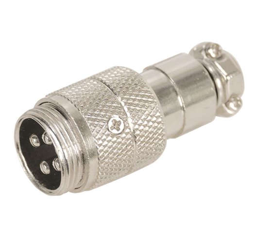 Plug Microphone 4 P In Line (Opened, Unused)