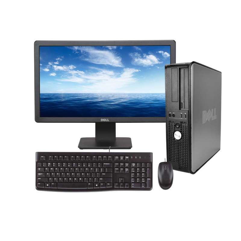 2x Dell Optiplex 755 C2D E6550 SFF l 2x Dell E2014HF 20" Monitor  l 2x USB Wired K&M
