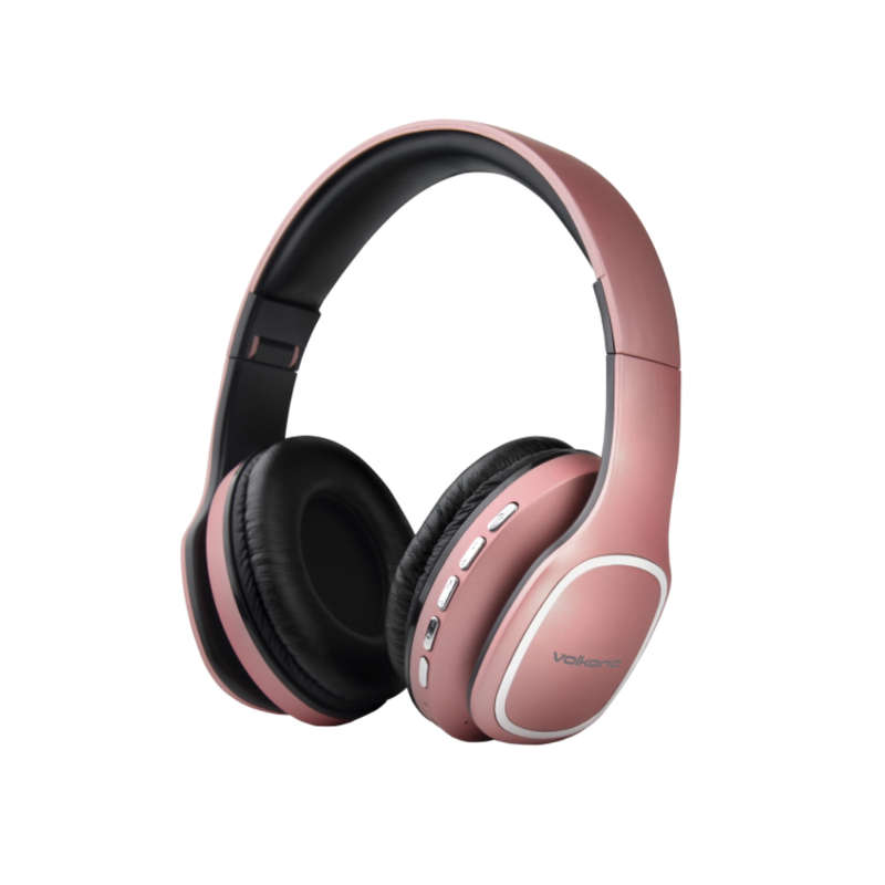 Volkano Phonic Series Bluetooth Full Size Headphones - Rose Gold (Brandnew, Sealed)