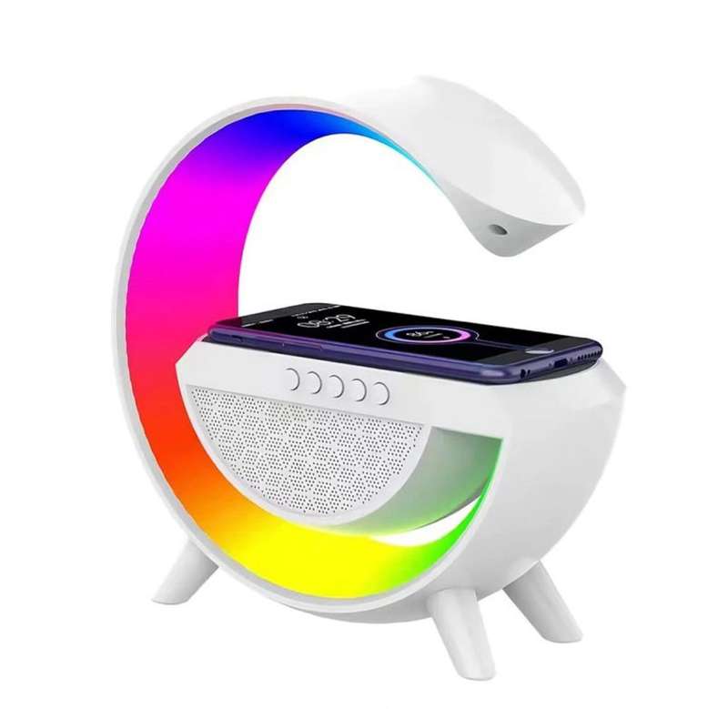 3 In 1 Wireless Charger Multifunction Rainbow LED Light Bluetooth Speaker