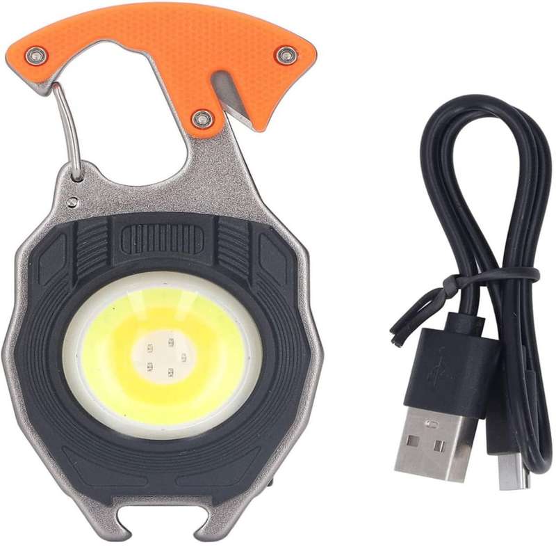 Mini LED Portable Rechargeable Work Light:8 in 1 Multifunctional Portable