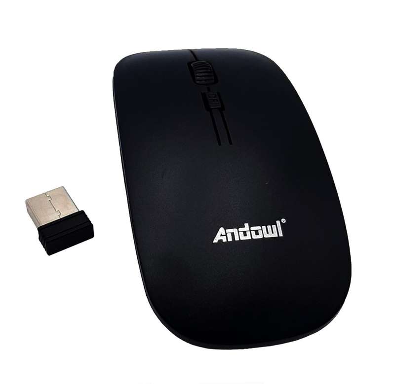 Andowl Slim Wireless Mouse with Adjustable DPI