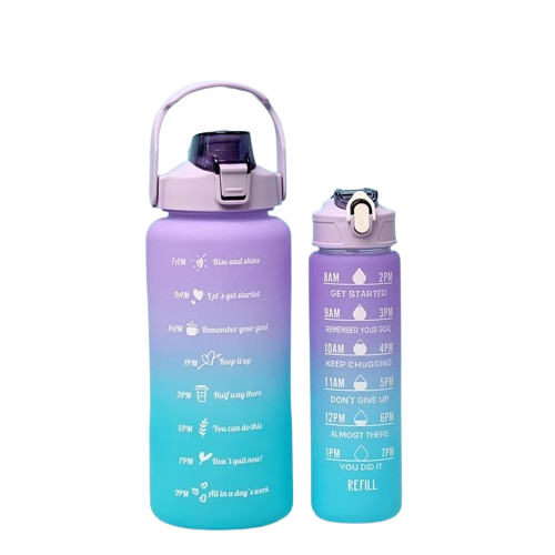 Set Of 2 Aquatic Canteen Water Bottle