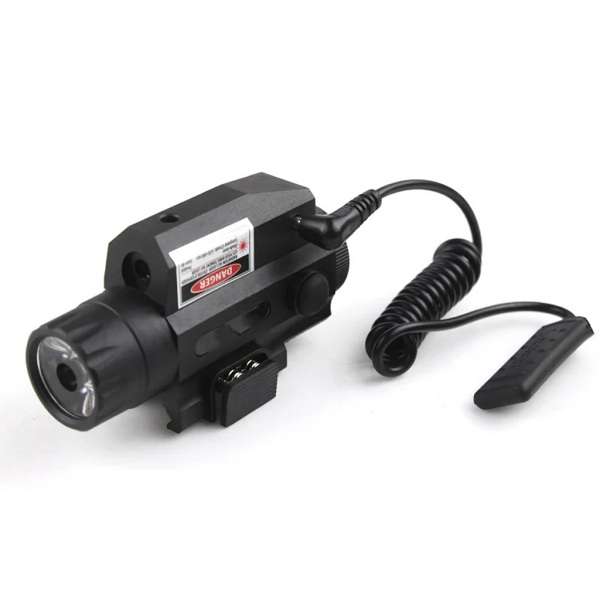 22mm Hunting Airsoft Tactical Gun LED Flashlight With A Green Laser