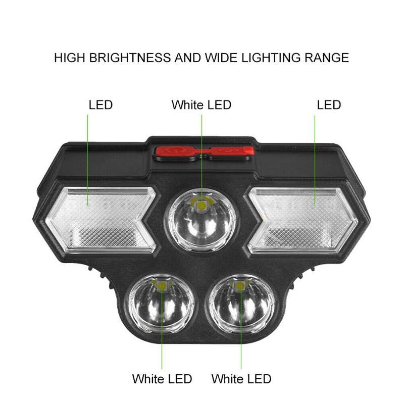 11 LED USB Rechargeable 4 Lighting Modes 800mah Headlamp