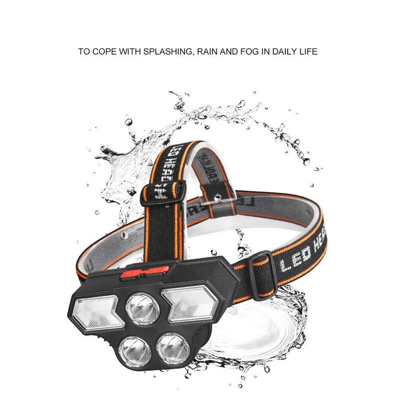11 LED USB Rechargeable 4 Lighting Modes 800mah Headlamp
