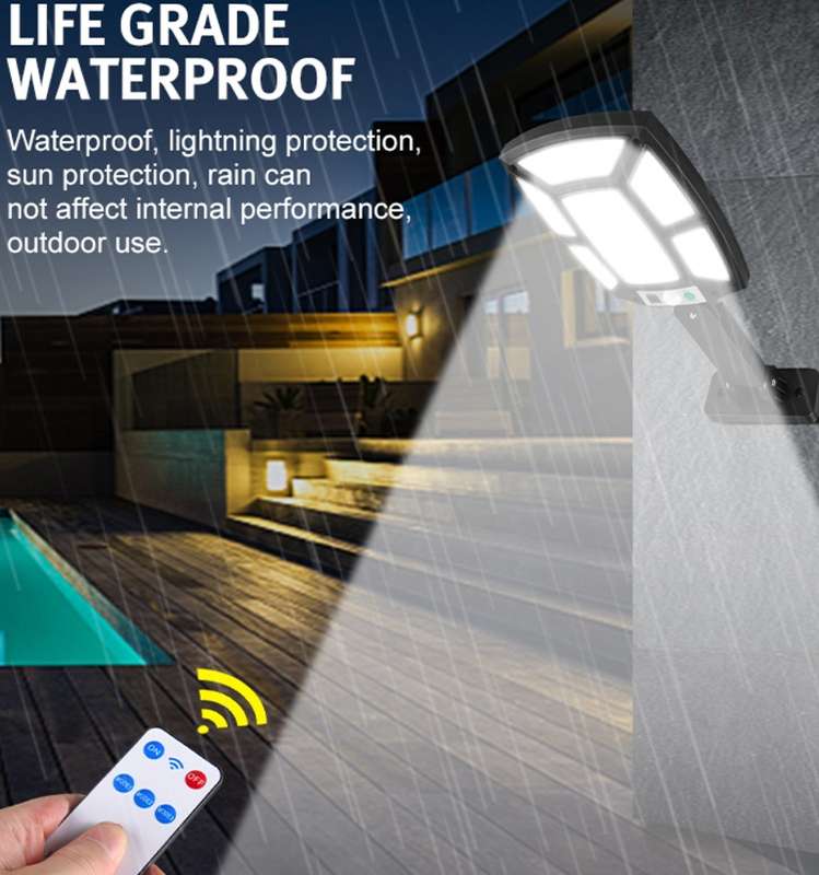 30W Solar Powered Street COB Light With Remote Control