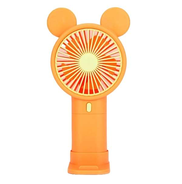 Mini Rechargeable Cartoon Fan With Phone Holder Base