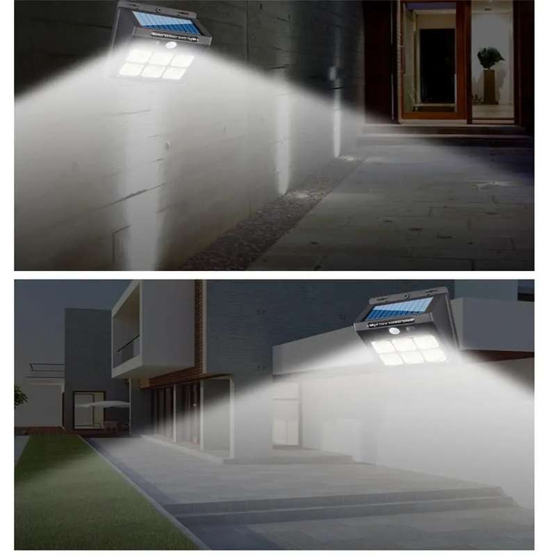 Solar Powered Sensor COB Wall Light 1200Mah