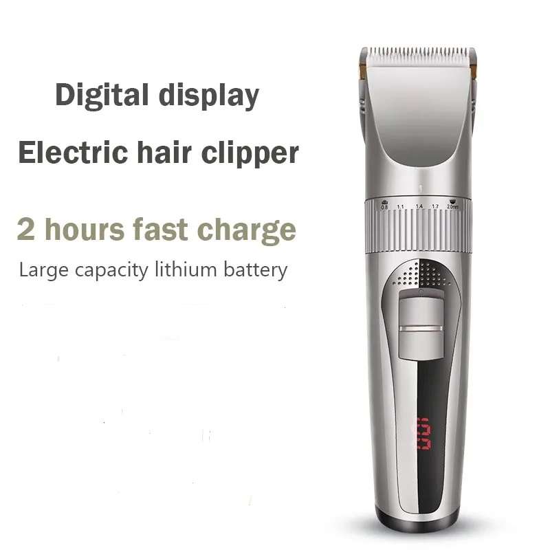 Rechargeable Hair Trimmer With Level Adjustments
