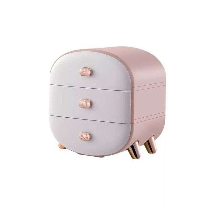 Plastic 3 Drawer Storage Box For Small Items