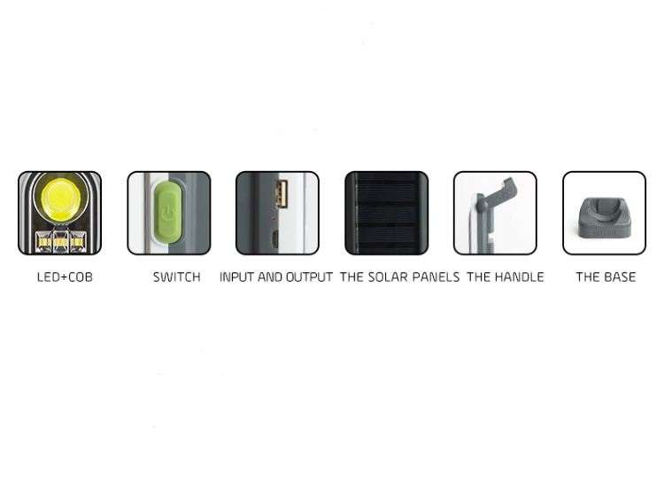 5 Modes Rechargeable Solar Powered Emergency Light