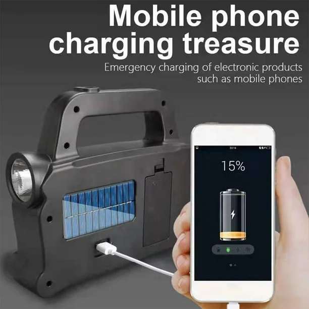 Rechargeable Solar Powered Portable Work Light