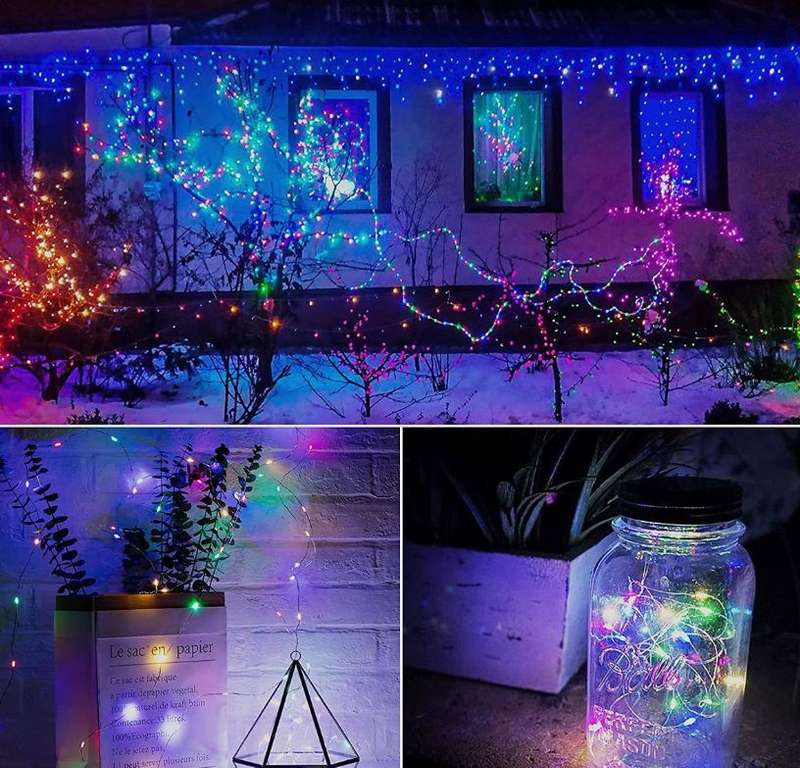 100 LEDs Solar Powered Copper Wire Light