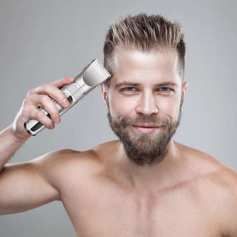 Rechargeable Hair Trimmer With Level Adjustments