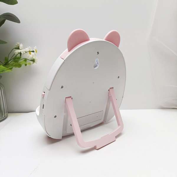 Bear Shape Makeup Mirror with LED Light