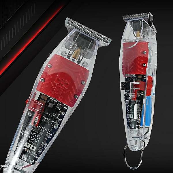Transparent LCD Display USB Charging Hair Trimmer