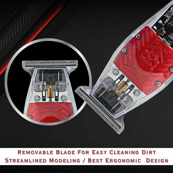 Transparent LCD Display USB Charging Hair Trimmer