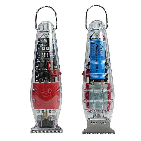 Transparent LCD Display USB Charging Hair Trimmer