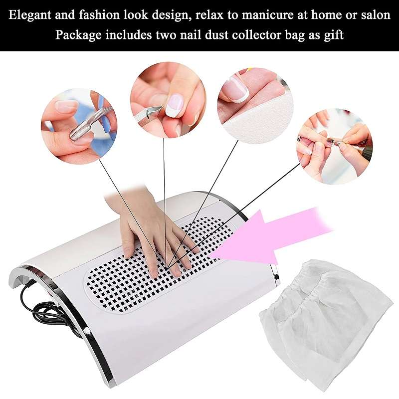 40W Expert Nail Dust Collector With Triple Fans