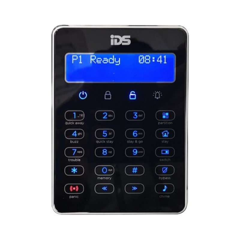 IDS X-SERIES BLACK TOUCH SERIES LCD KEYPAD