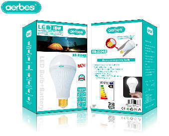 15W White Rechargeable Light Bulb