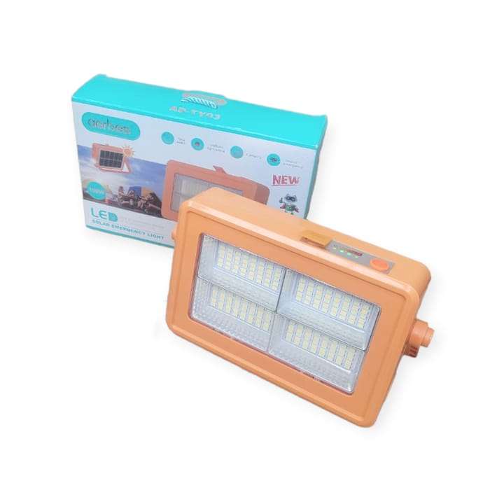 Rechargeable Solar Powered Work Light With 192 LED
