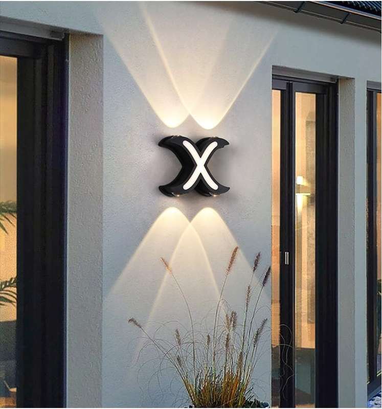 4 LED 7W X Shaped 3000K Wall Lamp