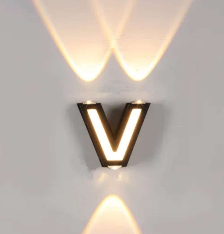 3 LED V Shaped 7W Wall Lamp