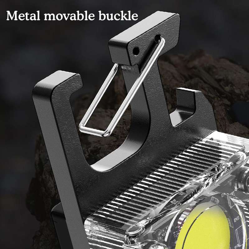 Solar Powered Keychain Light With Carabiner