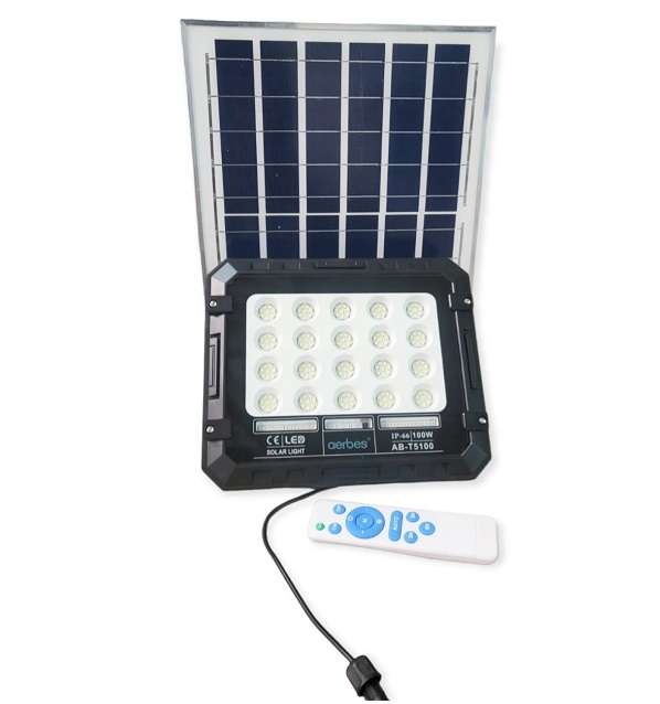 100W Solar Powered Flood Light