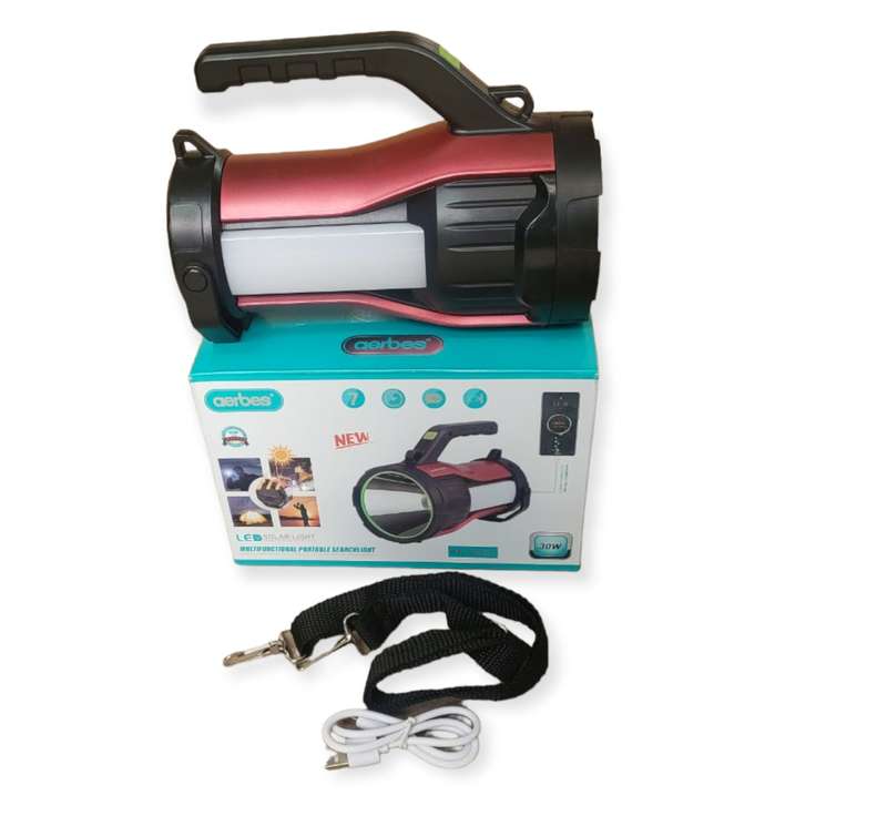 Rechargeable Multifunctional Solar Powered LED Searchlight