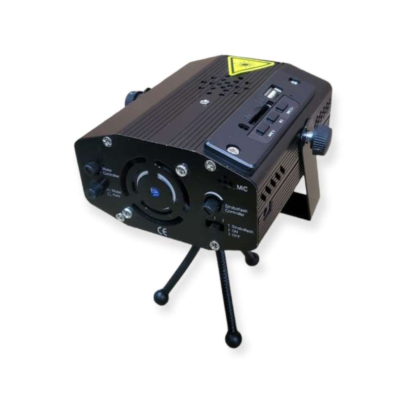 Speaker LED Mini Stage Lighting Projector With USB Port