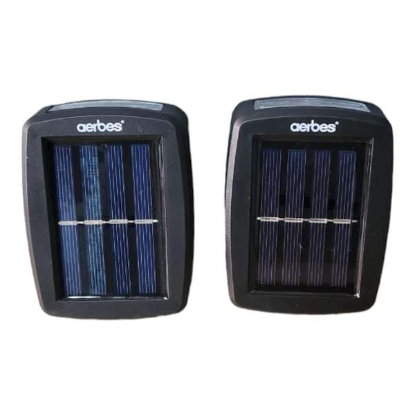 Pack Of 2 Solar Powered Wall Lamp Warm White