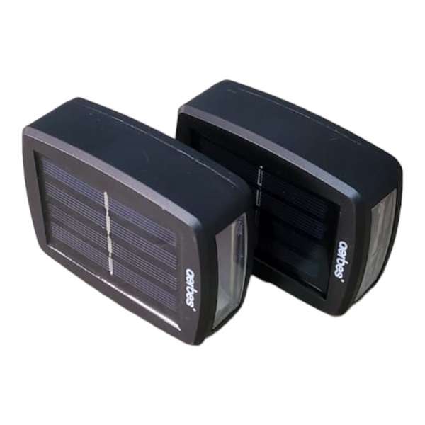 Pack Of 2 Solar Powered Wall Lamp Warm White