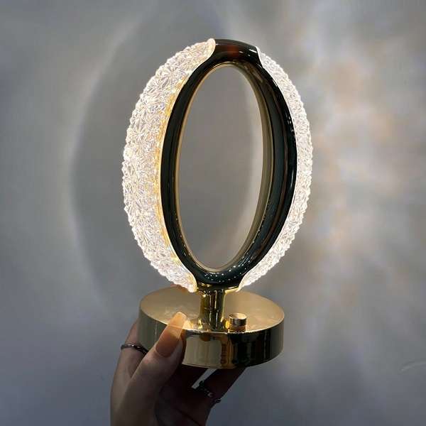 Heaven Gate Rechargeable 3 LED Crystal Table Lamp