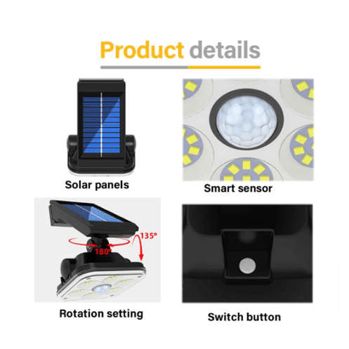 Solar Powered Induction Wall Light